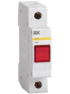 Лампа сигнальная ЛС-47 красн. IEK MLS10-230-K04