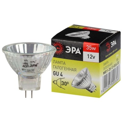 Лампа галогенная GU4-MR11-35W-12V-30Cl ЭРА C0027362