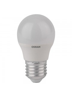 Лампа светодиодная LED Star Classic P 40 5.5W/827 5.5Вт шар матовая 2700К тепл. бел. E27 470лм 220-240В пластик. OSRAM 4052899971646