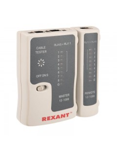 Тестер кабеля RJ45+RJ11 (HT-C004) (TL-468) Rexant 12-1006