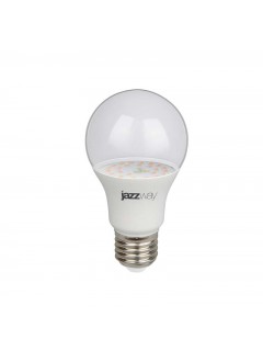 Лампа светодиодная PPG A60 Agro 9Вт A60 грушевидная прозрачная E27 IP20 для растений clear JazzWay 5008946