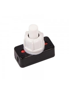 Выключатель-кнопка 250В 1А (2с) ON-OFF бел. (PBS-17A2) (для настольной лампы) Rexant 36-3010