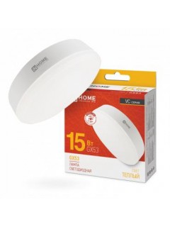 Лампа светодиодная LED-GX53-VC 15Вт таблетка 3000К тепл. бел. GX53 1430лм 230В IN HOME 4690612020815