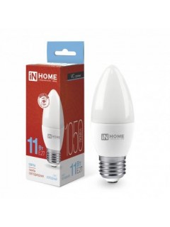 Лампа светодиодная LED-СВЕЧА-VC 11Вт свеча 6500К холод. бел. E27 1050лм 230В IN HOME 4690612024868