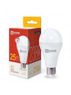 Лампа светодиодная LED-A65-VC 25Вт грушевидная 3000К тепл. бел. E27 2380лм 230В IN HOME 4690612024066
