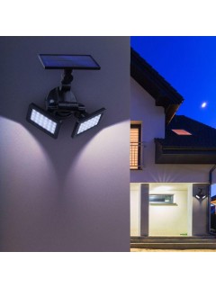 Светильник садовый фасадный ERAFS020-41 2х24LED 180лм с двумя световыми панелями солнечная батарея ЭРА Б0044489